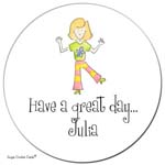 Sugar Cookie Gift Stickers - Boogie Girl